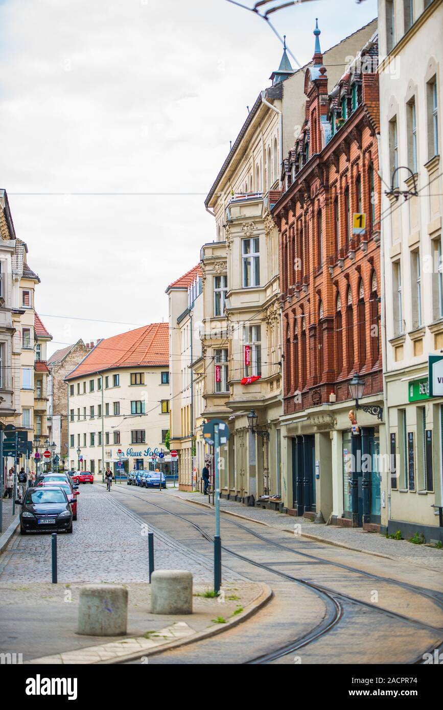 Streetview Berlin Köpenick Stockfoto