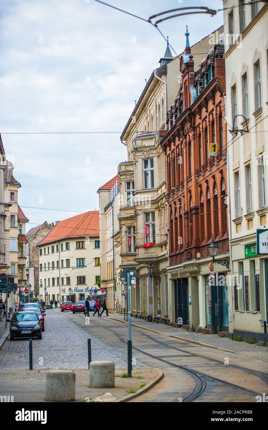 Streetview Berlin Köpenick Stockfoto