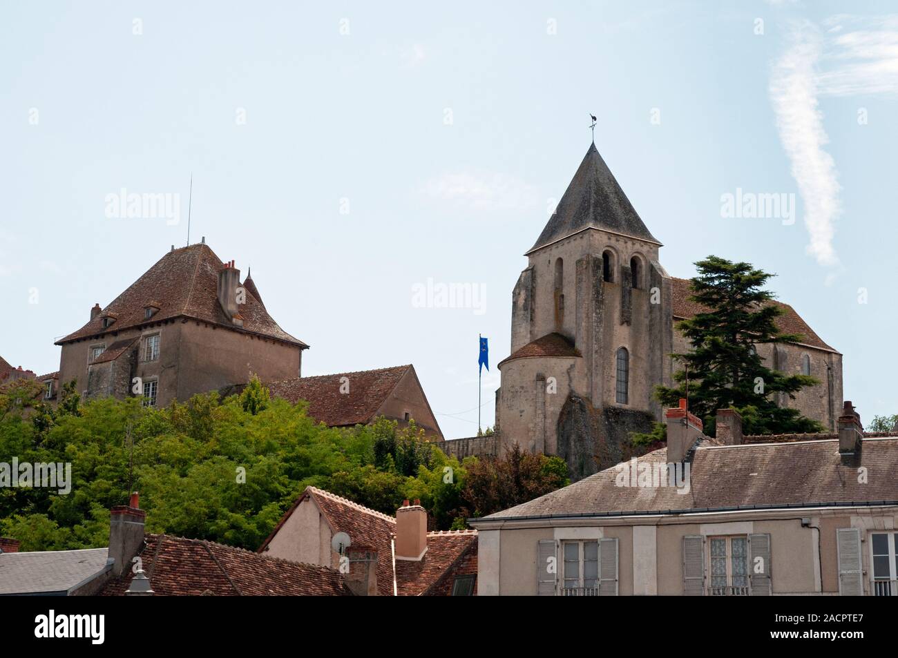 Saint-Genitour Kirche in Le Blanc Stadt, Indre (36), Center-Val de Loire Region, Frankreich Stockfoto