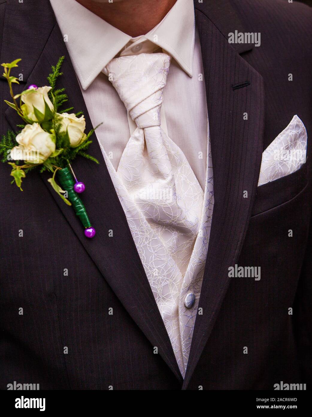 Krawatte und Anzug Stockfoto