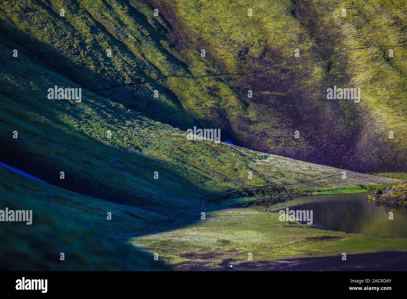 Berg Gesicht in Landmannalaugar Stockfoto