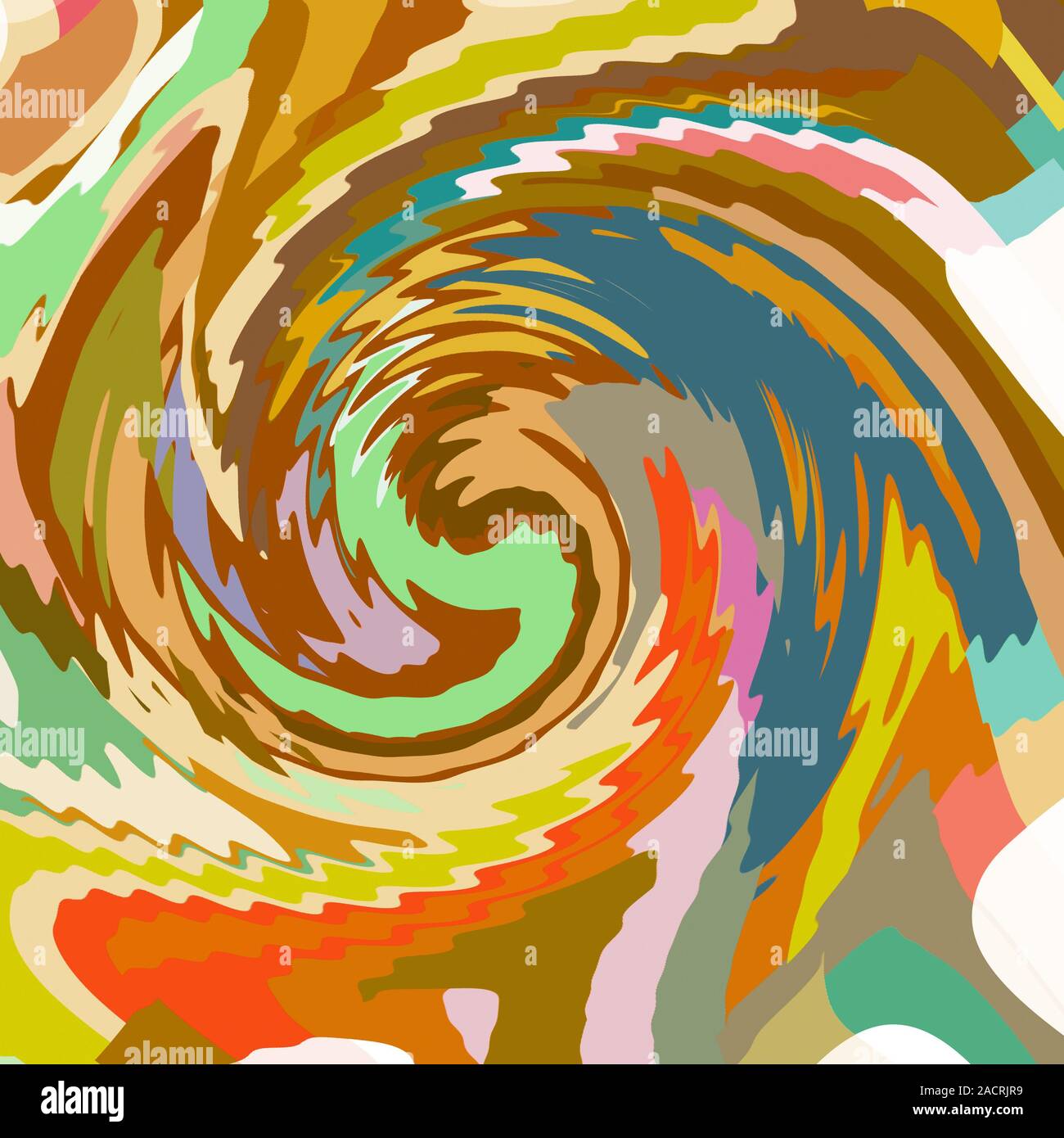 Retro Farbe Art. Kreative doodles mit verschiedenen Formen und Collage. Moderne abstrakte und grafische Formen und Elemente. Gut für Poster, Broschüre, druckt. Stockfoto