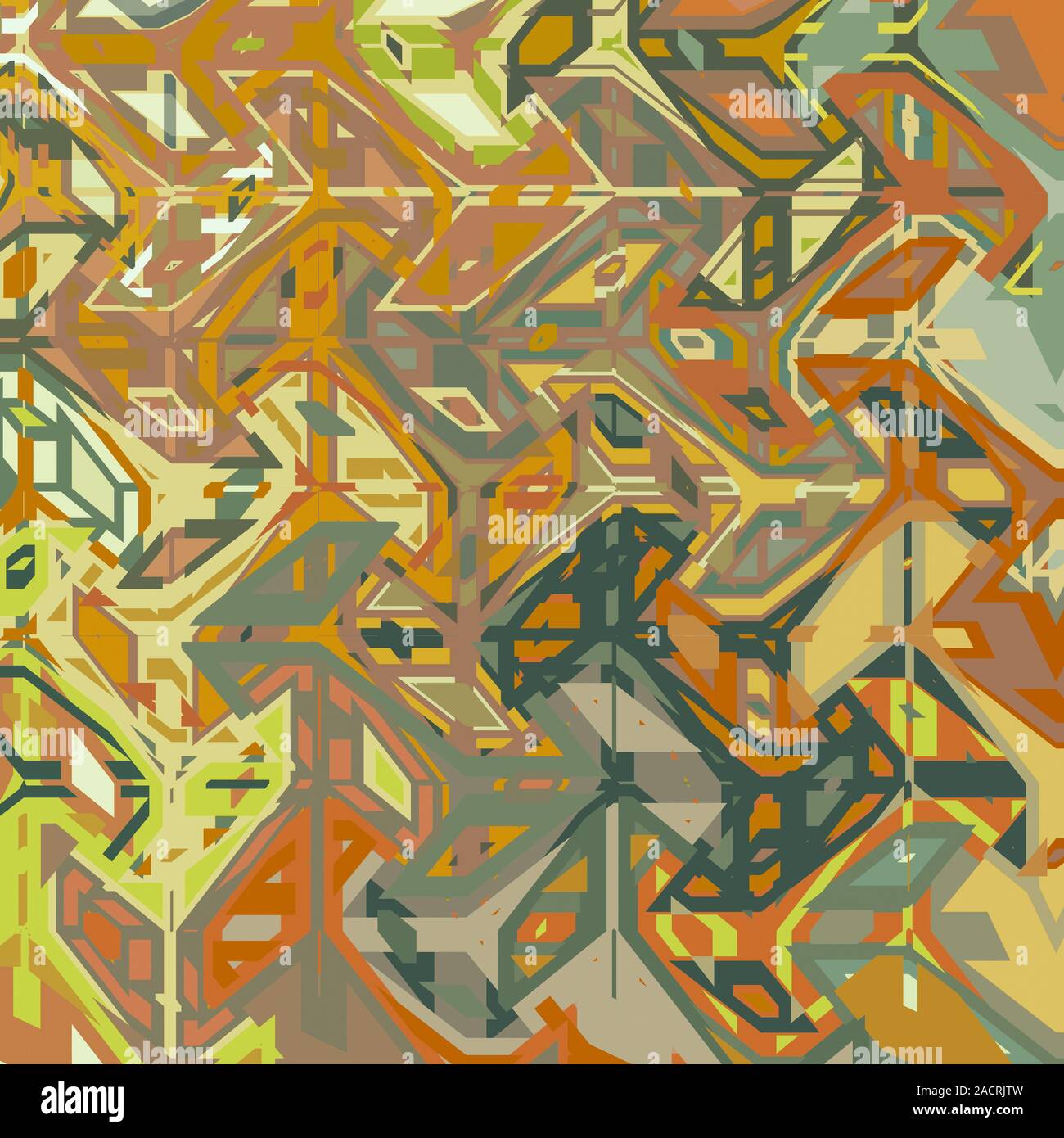 Retro Farbe Art. Kreative doodles mit verschiedenen Formen und Collage. Moderne abstrakte und grafische Formen und Elemente. Gut für Poster, Broschüre, druckt. Stockfoto