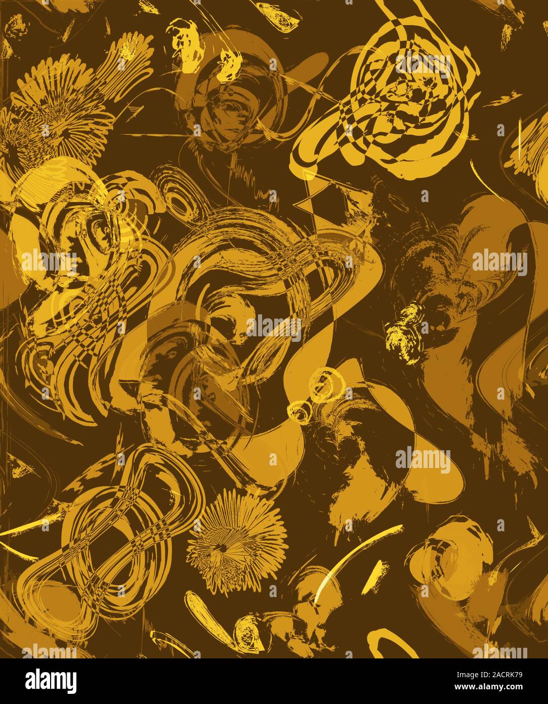 Retro Farbe Art. Kreative doodles mit verschiedenen Formen und Collage. Moderne abstrakte und grafische Formen und Elemente. Gut für Poster, Broschüre, druckt. Stockfoto