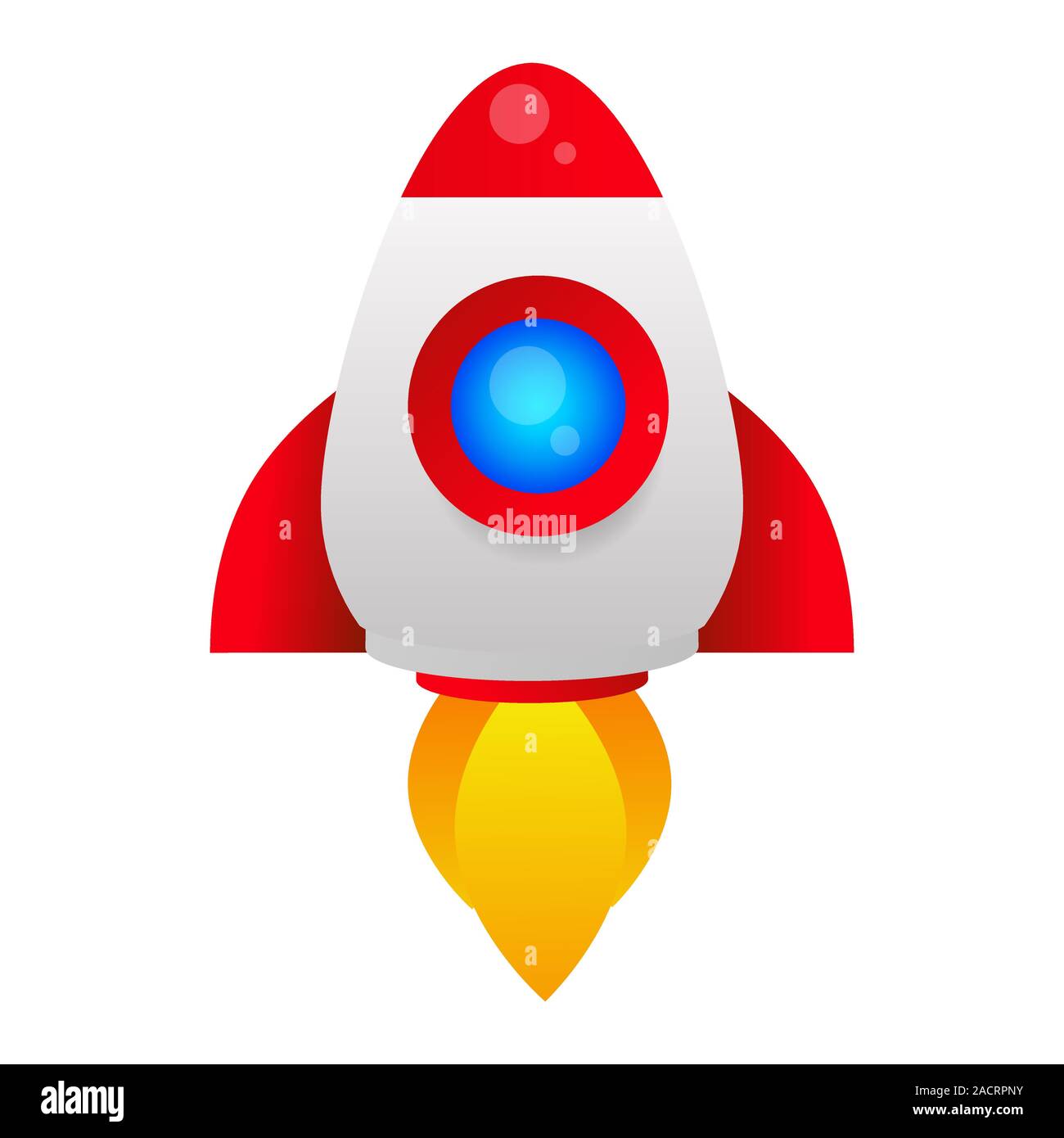 Rakete Rakete isoliert Vektor Icon, das kann leicht ändern. Stock Vektor