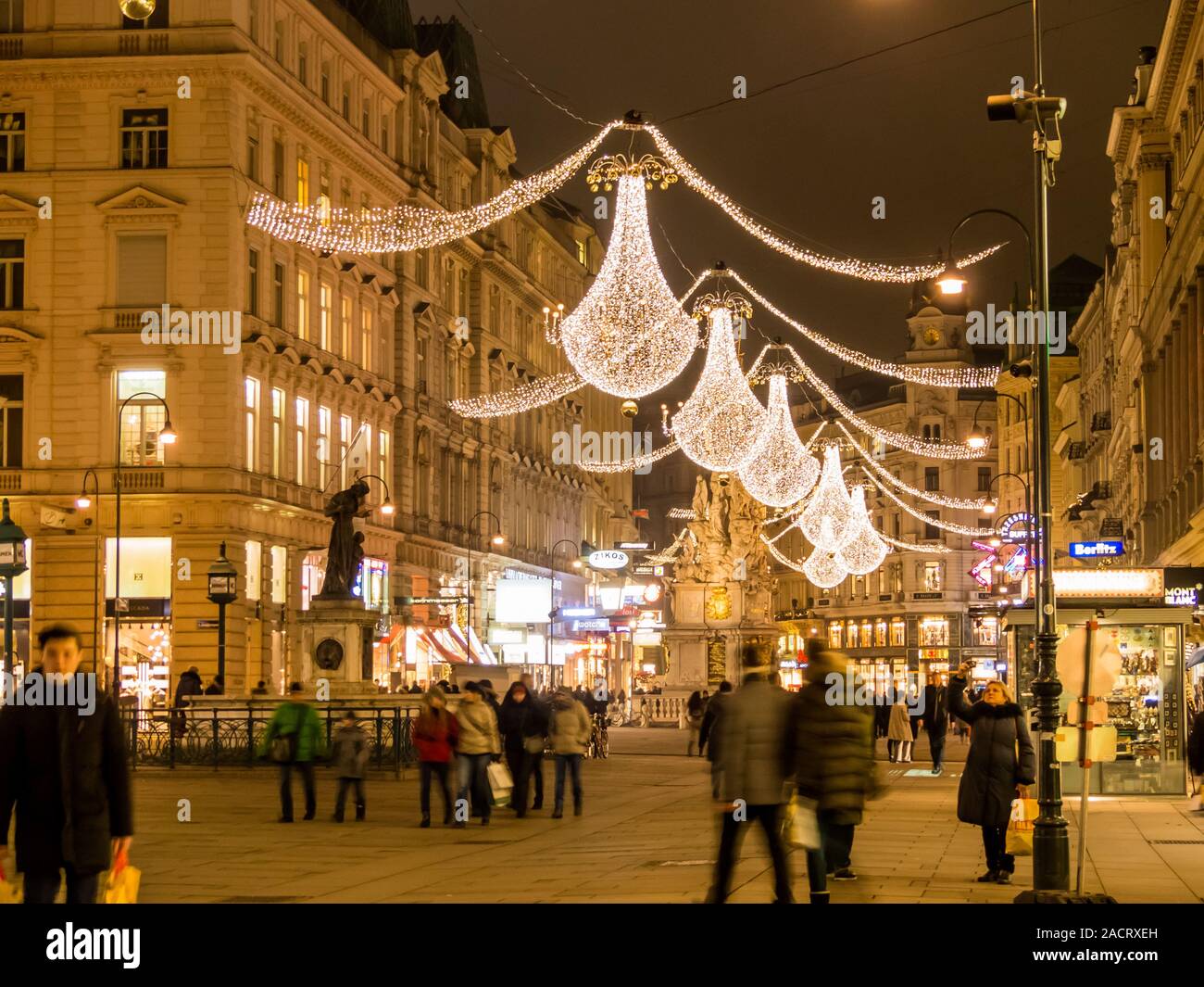 Österreich, Wien. Weihnachten graben Stockfoto