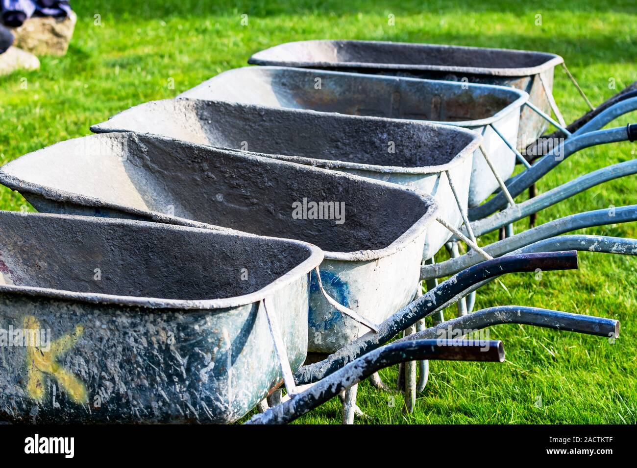 Disc Truhen stehen nebeneinander Stockfoto