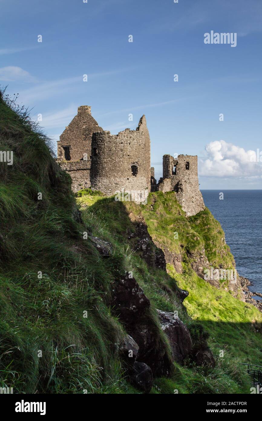 Dunluce Castle Irland Stockfoto