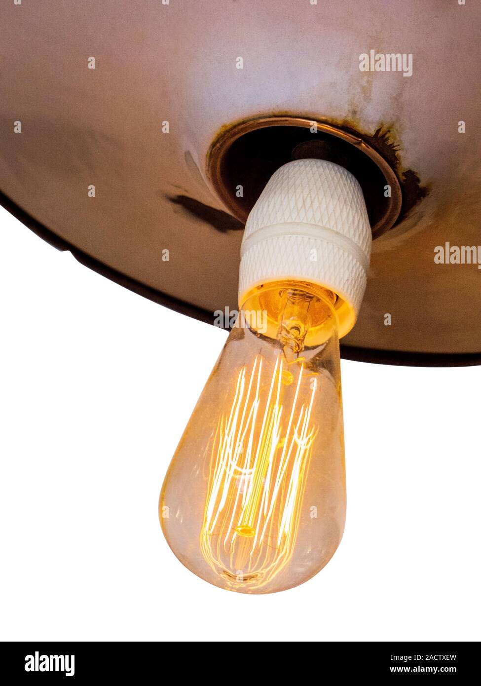 Energiesparlampe, Symbol Foto Stockfoto
