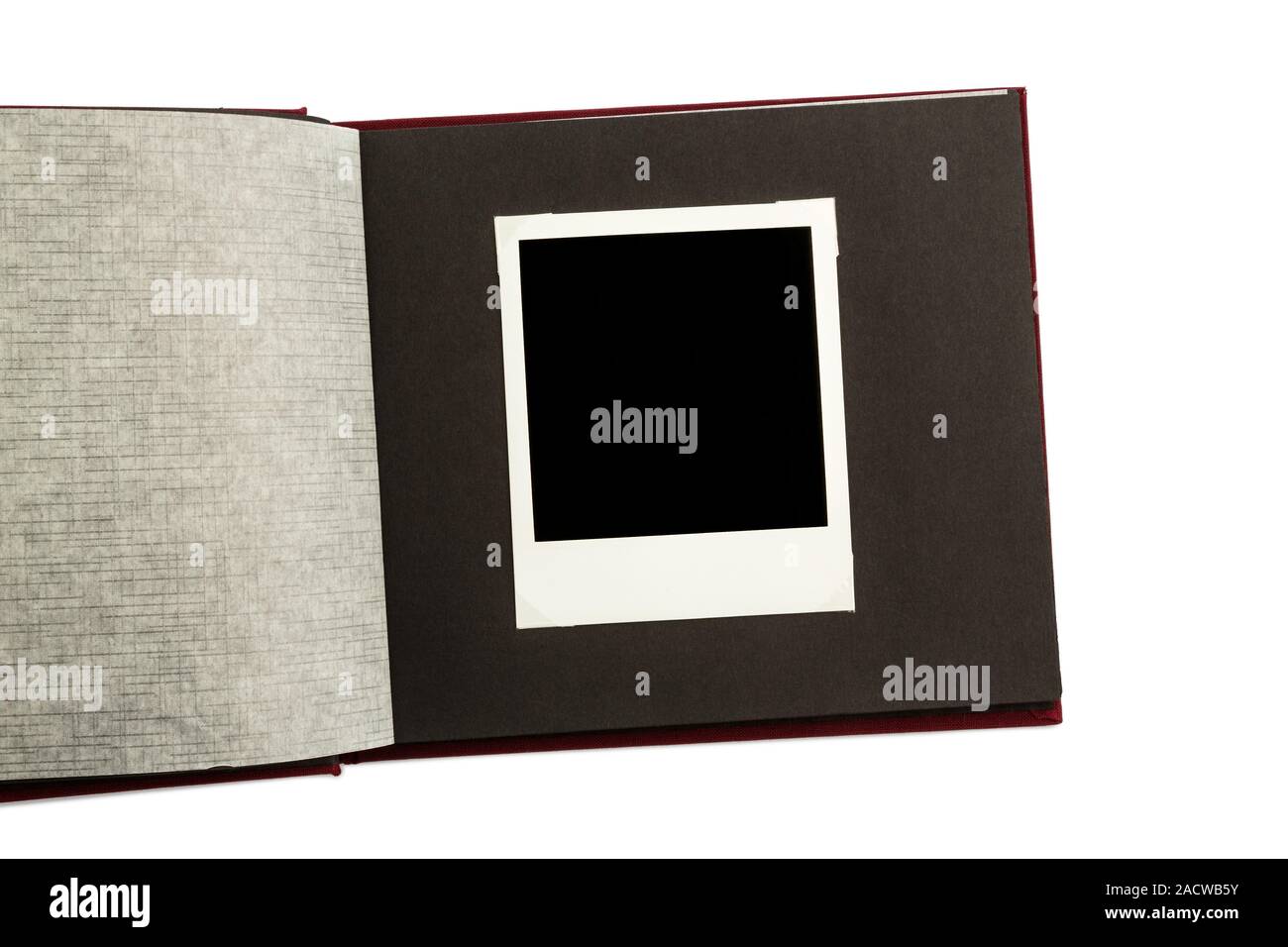 Album auf einem weißen Hintergrund Stockfoto