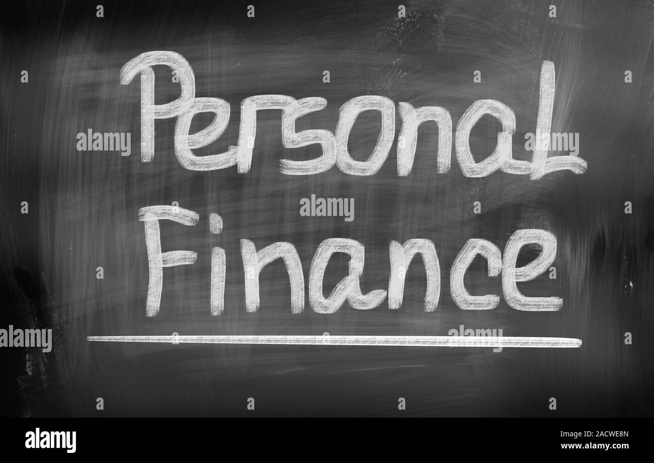 Persönliche Finanzen-Konzept Stockfoto