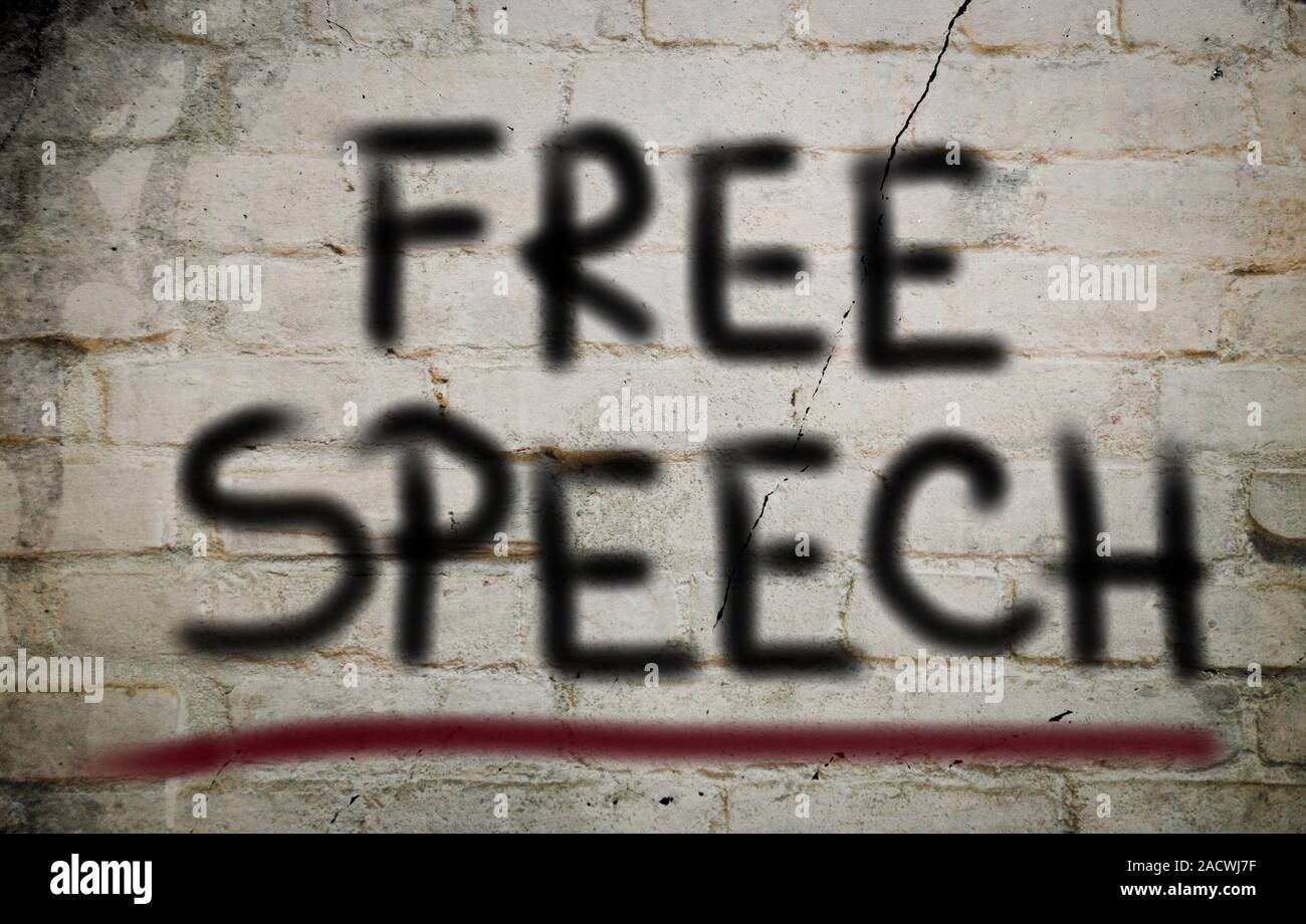 Freie Rede Konzept Stockfoto