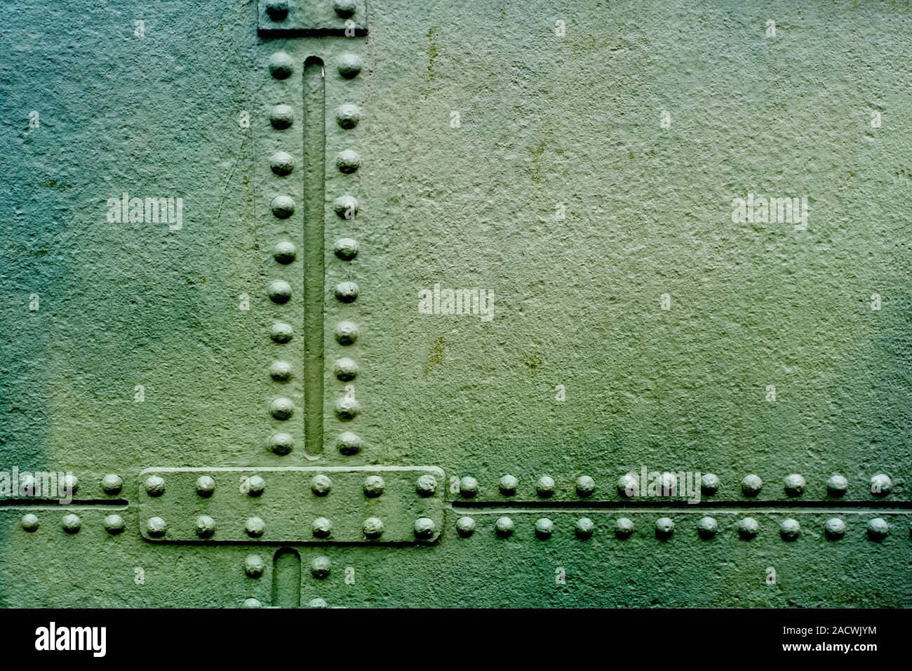 Metallplatte Oder Schild Mit Nieten über Gitter Stockbild - Bild von  element, schmutz: 53996829