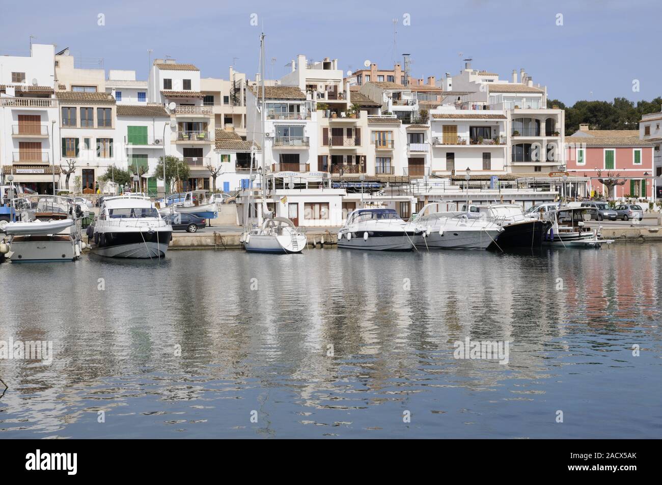 Hafen in Portopetro, Mallorca Stockfoto