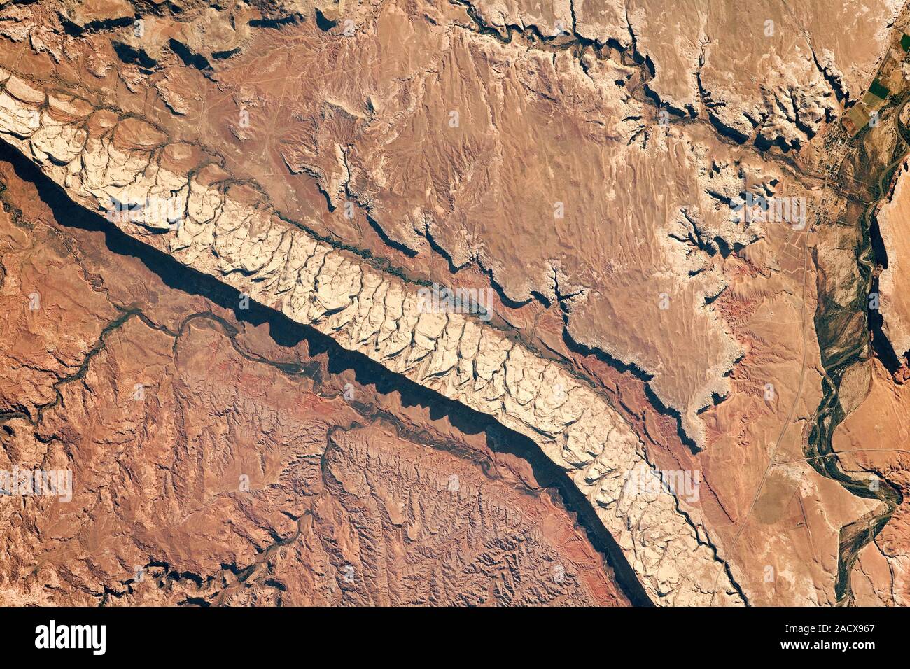 Comb Ridge Utah, USA NASA-Satellitenbild der Erde aus dem Weltraum Stockfoto