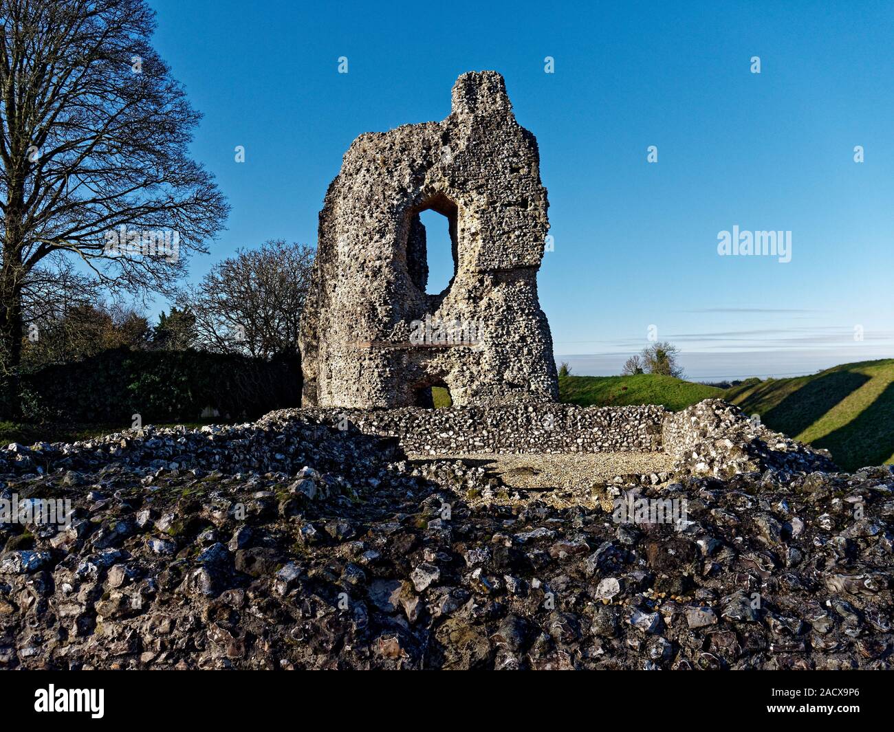 Ludgershall Castle Wiltshire Stockfoto