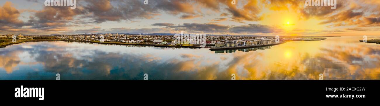 Neue Apartments, von Kopavogur, einem Vorort von Reykjavik, Island Stockfoto