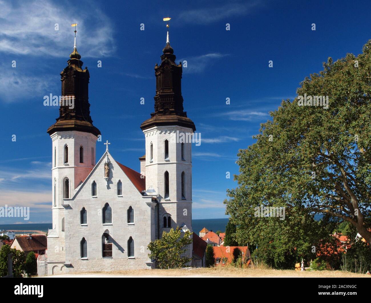Visby Kathedrale (Santa Maria), Gotland, Schweden Stockfoto