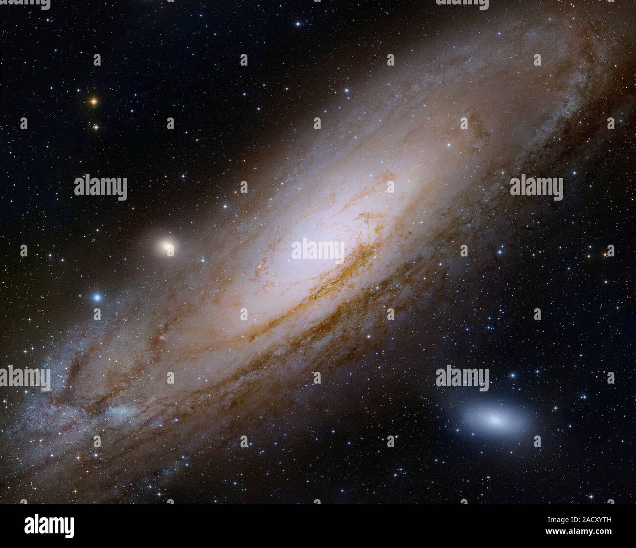 Andromeda Galaxie. Das zusammengesetzte Bild der Andromeda-Galaxie (M
