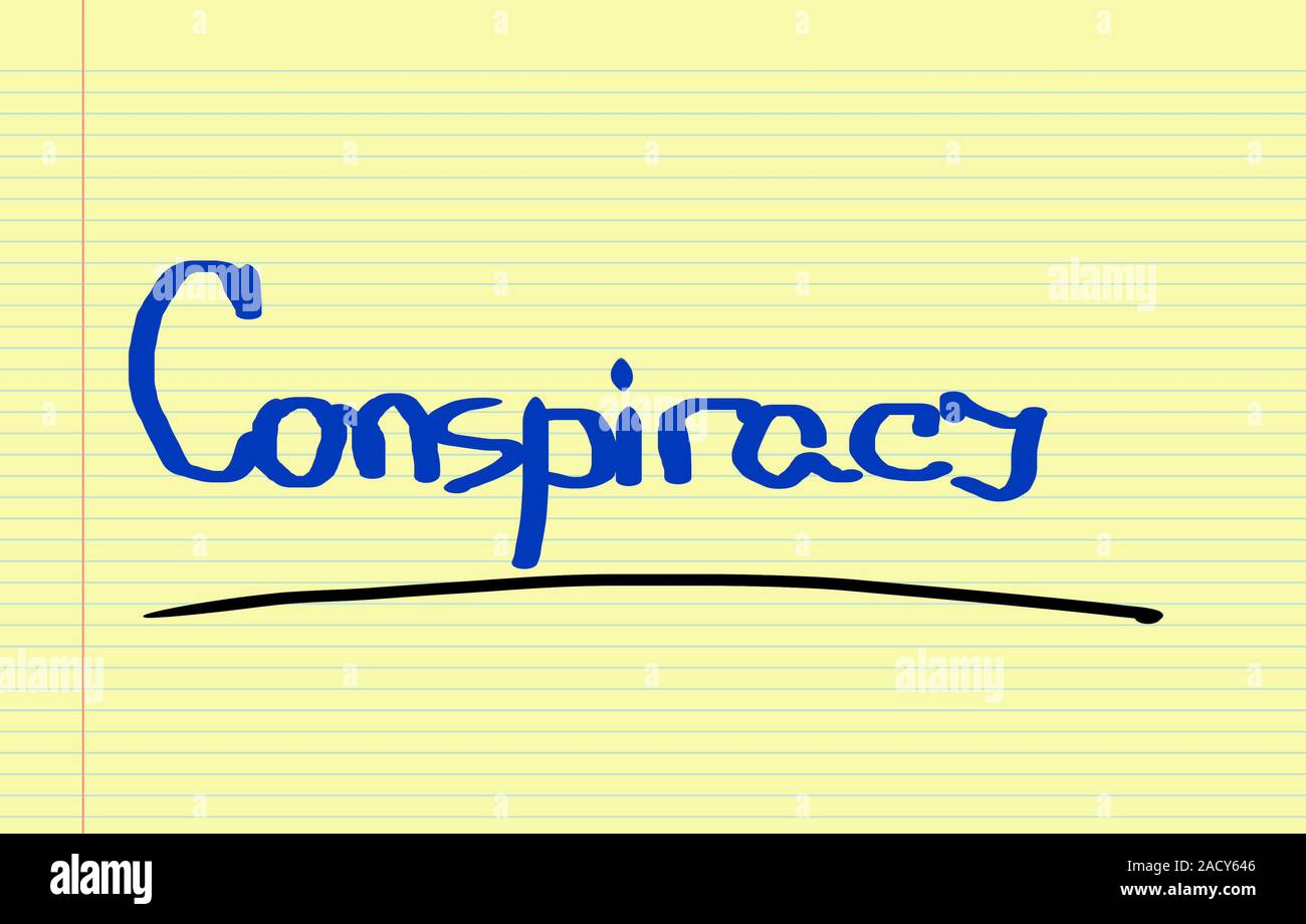 Verschwörung-Konzept Stockfoto