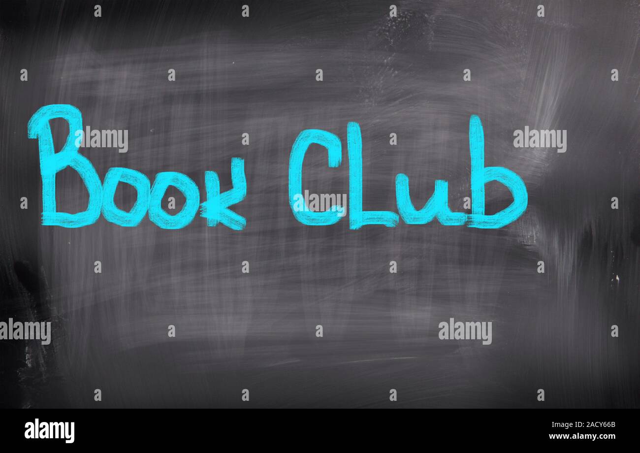 Buch-Club-Konzept Stockfoto