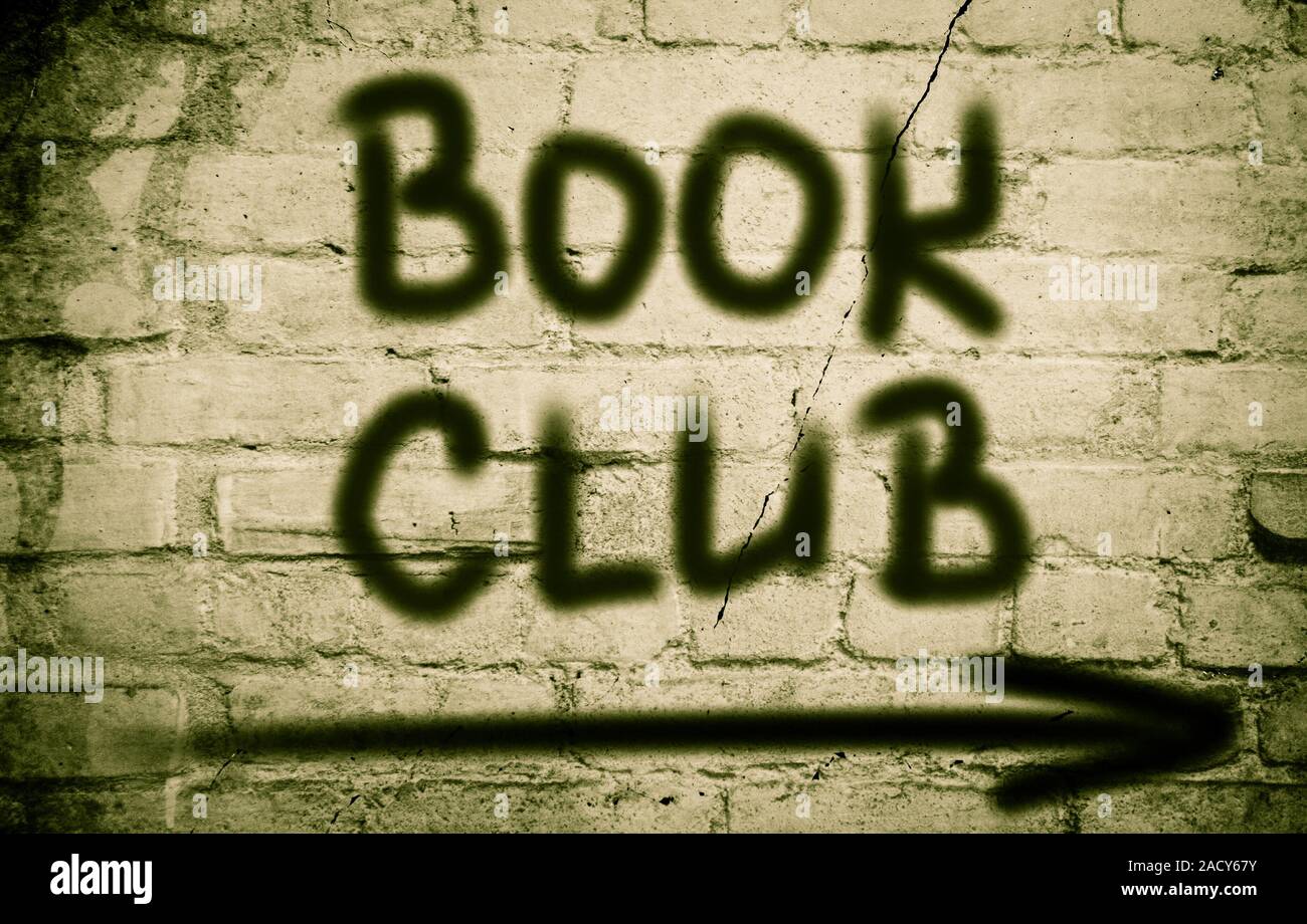 Buch-Club-Konzept Stockfoto
