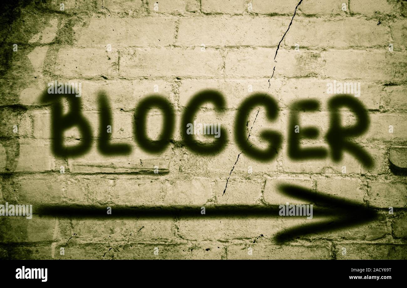 Blogger-Konzept Stockfoto