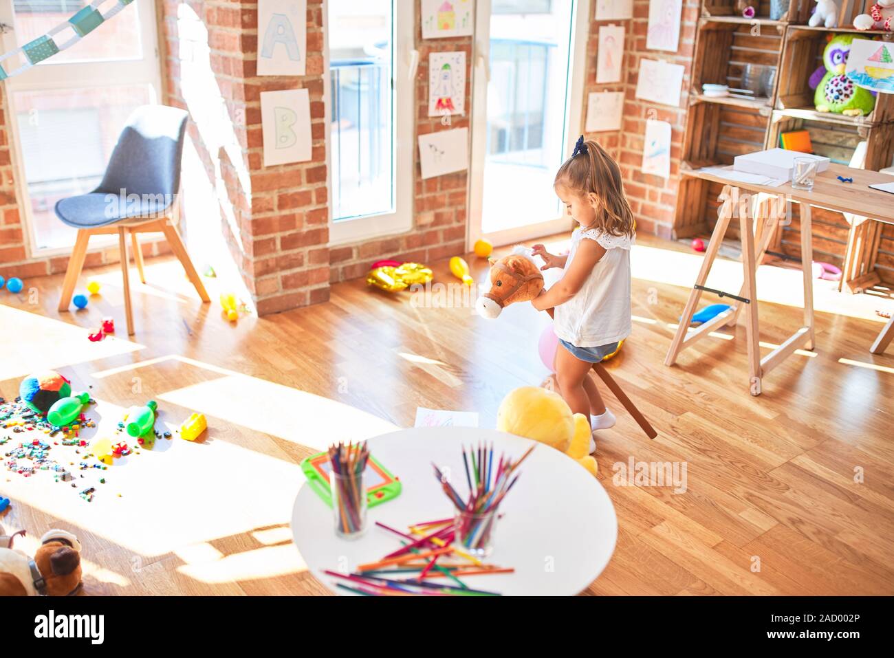 Baby Smiling Playing Stockfotos Baby Smiling Playing Bilder