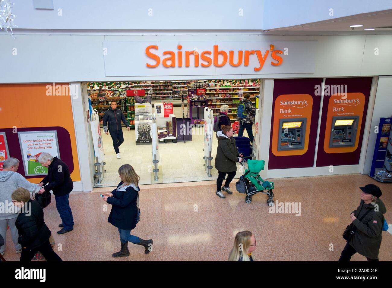 Sainsburys store, Großbritannien Stockfoto