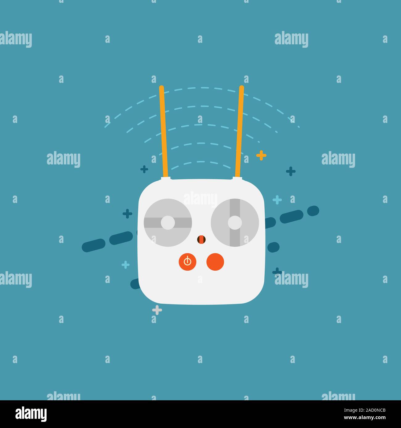 Remote Controll für Auto, Drohne, Fliege und Spielzeug. Stockfoto