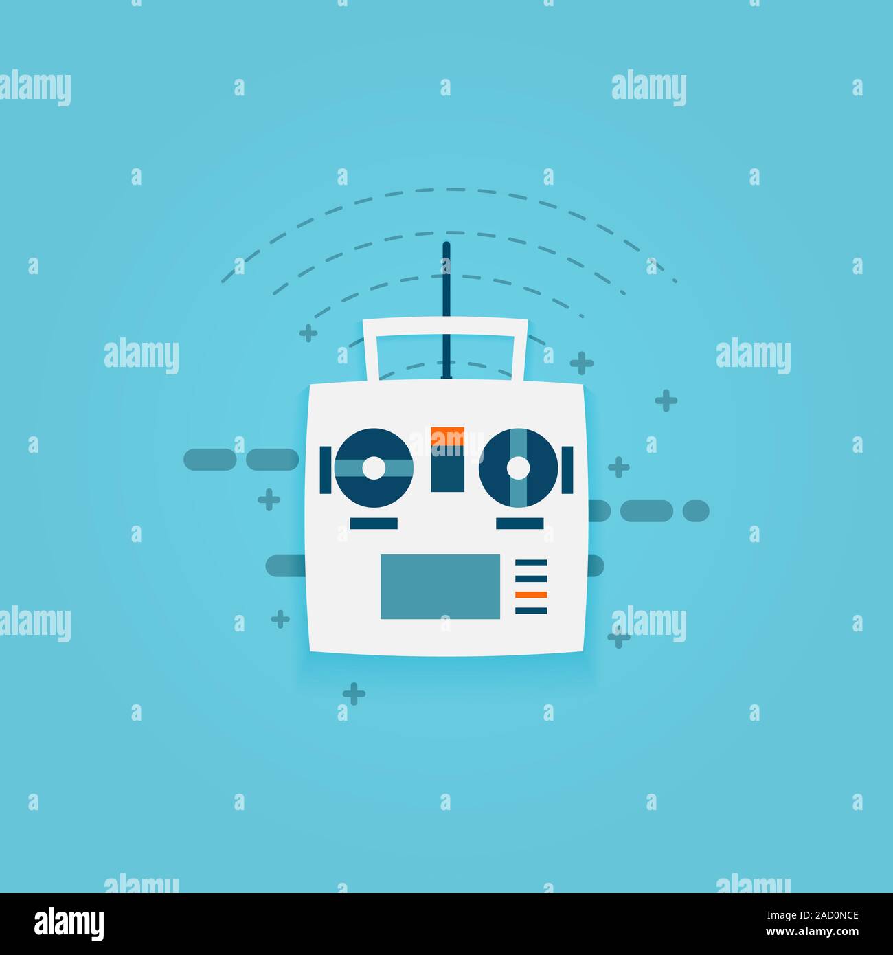 Remote Controll für Auto, Drohne, Fliege und Spielzeug. Stockfoto