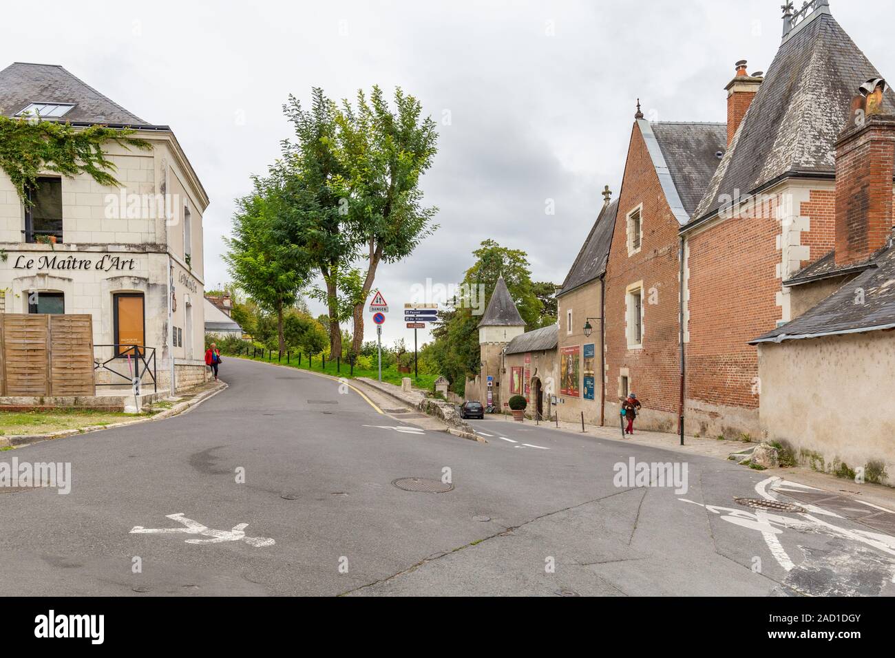 Amboise, Frankreich - Oktober 16, 2019: Monument Chateau dus-Clos Luce, ehemaliger Wohnsitz von Leonardo da Vinci Stockfoto