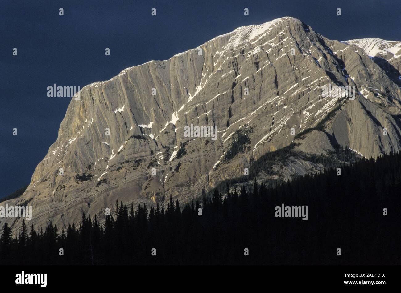 Berge der Miette, Bereichs-/Jasper Nationalpark - Kanada Stockfoto