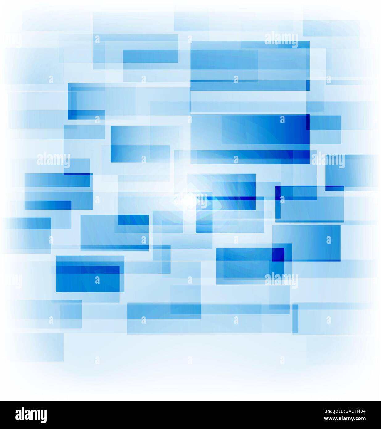 Abstrakte kreative Hintergrund mit transparenten Quadrate Stockfoto