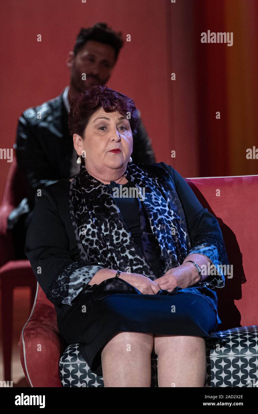 Matteo Renzi und Teresa Bellanova attendsa an Maurizio Costanzo Show Stockfoto