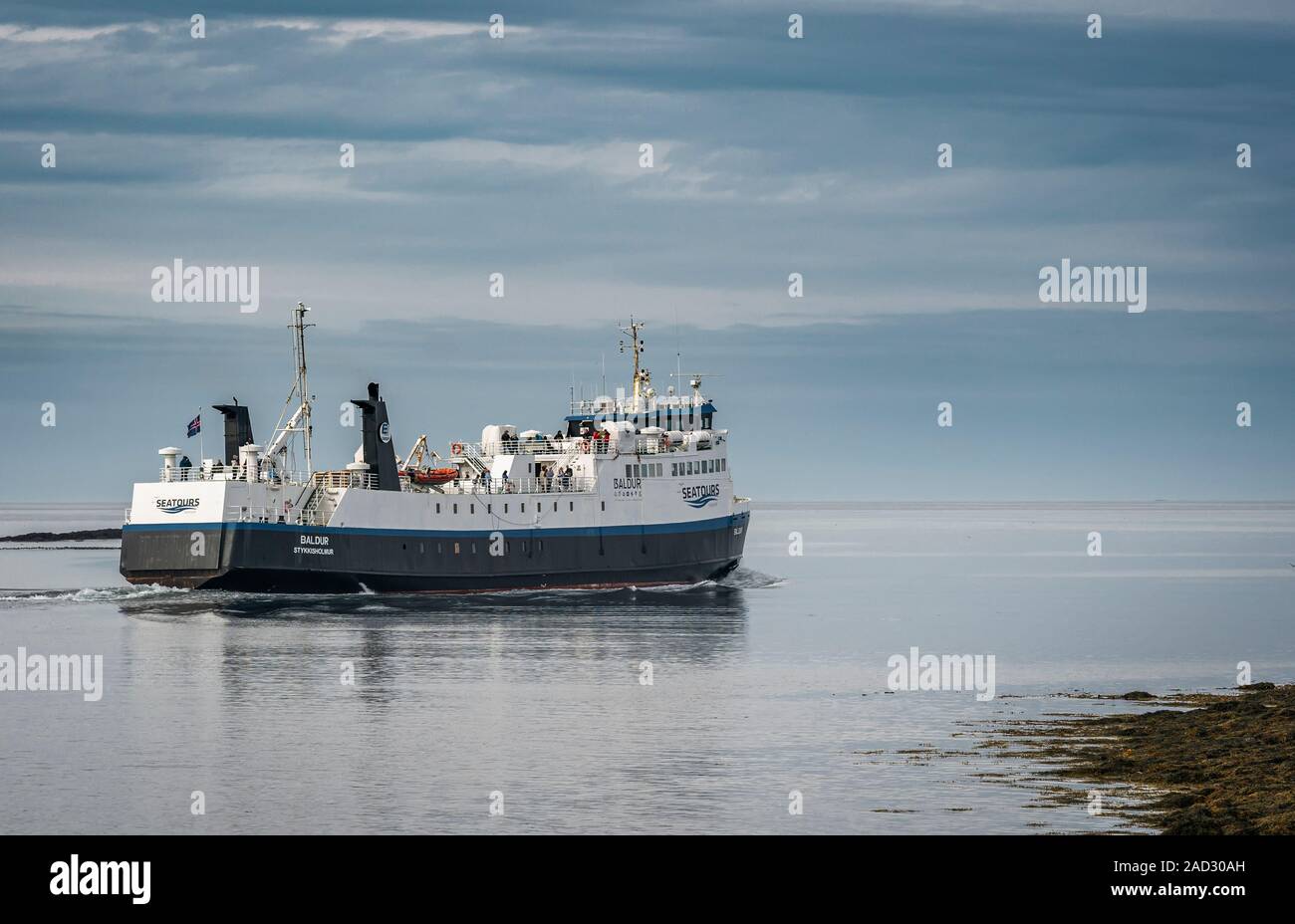 Baldur Fähre Breidafjördur, Westfjorde, Island Stockfoto