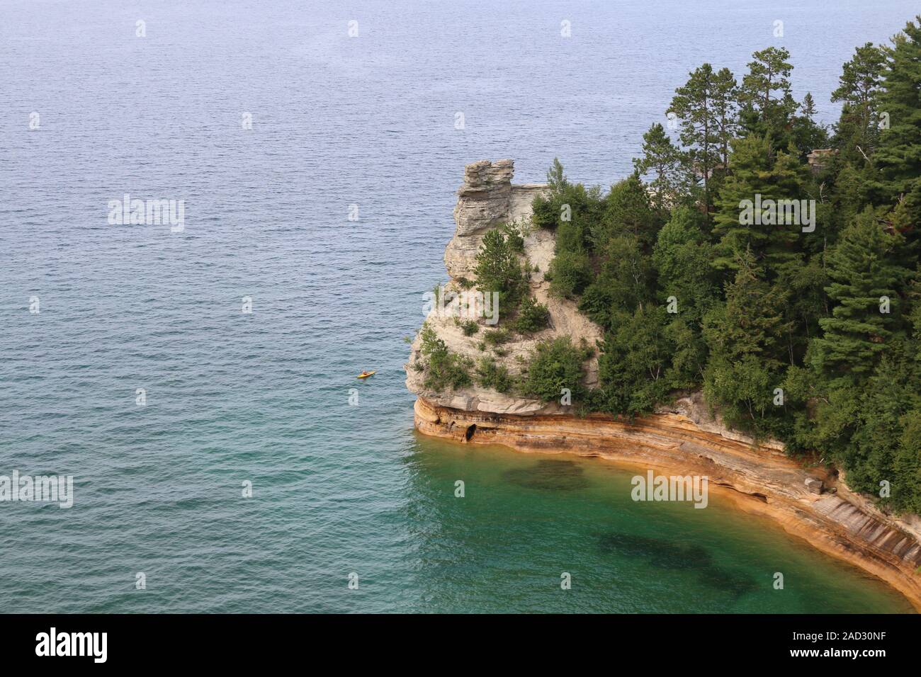 Bergleute Schloss, dargestellt Rocks National Lakeshore, Michigan Stockfoto