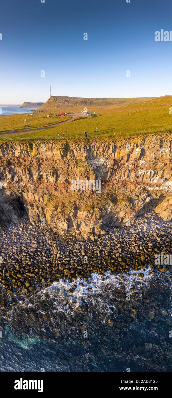 Latrabjarg Klippen, Westfjorde, Island Stockfoto