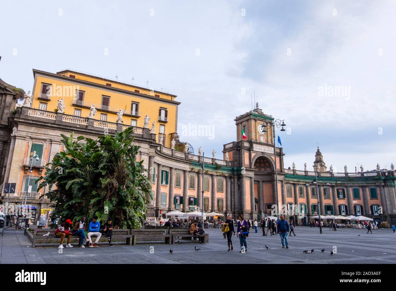 Piazza Dante, Neapel, Italien Stockfoto