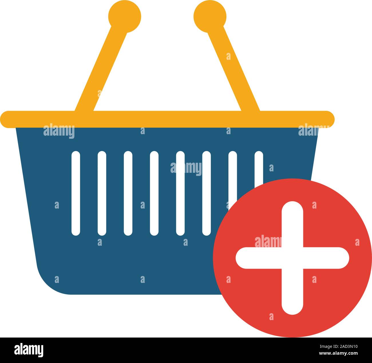 In den Warenkorb auf das Symbol Hinzufügen. Vier Elemente in verschiedenen Stilrichtungen von online Marketing icons Collection. Kreative in den Warenkorb gefüllt, Outline, farbige Symbole hinzufügen und Stock Vektor