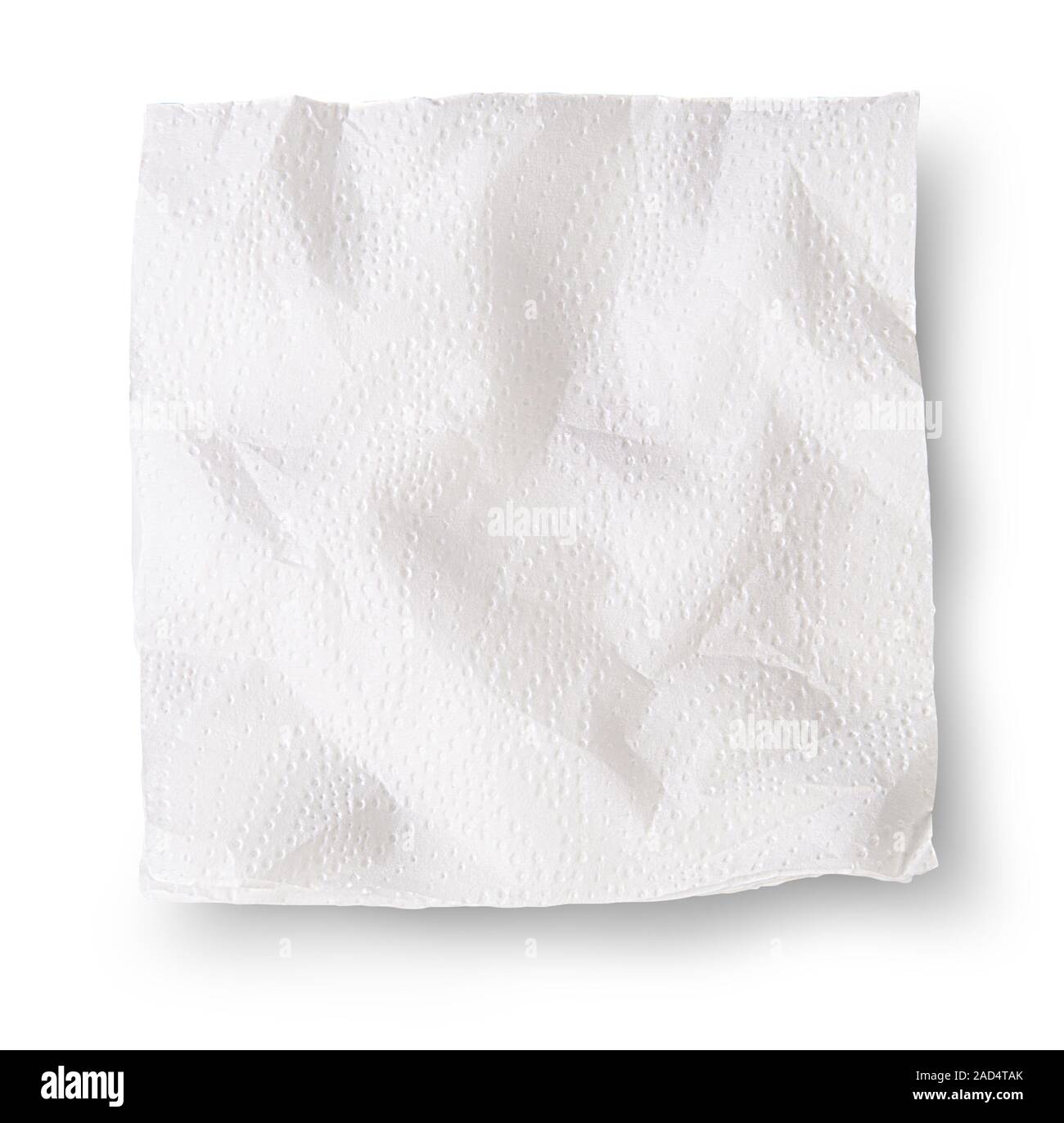 Zerknittertes Papier Servietten Stockfoto