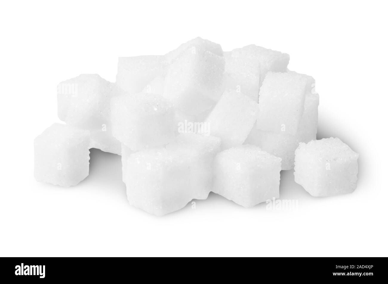 Stapel der Würfel Zucker Stockfoto