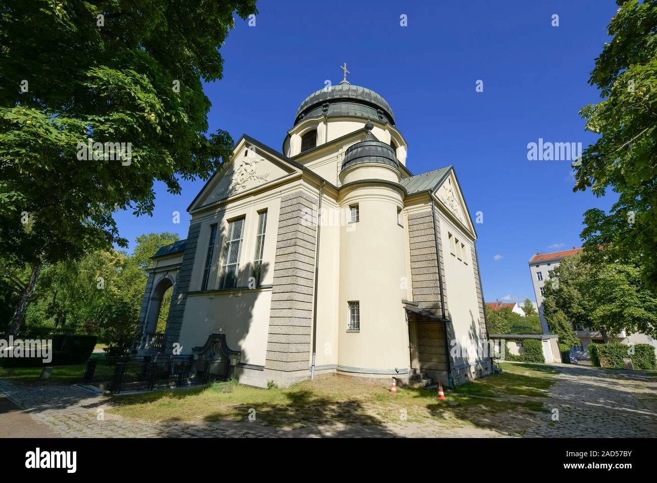 Friedhofskapelle, Alter St.-Matthaeus-Kirchhof, Schöneberg, Berlin, Deutschland Stockfoto