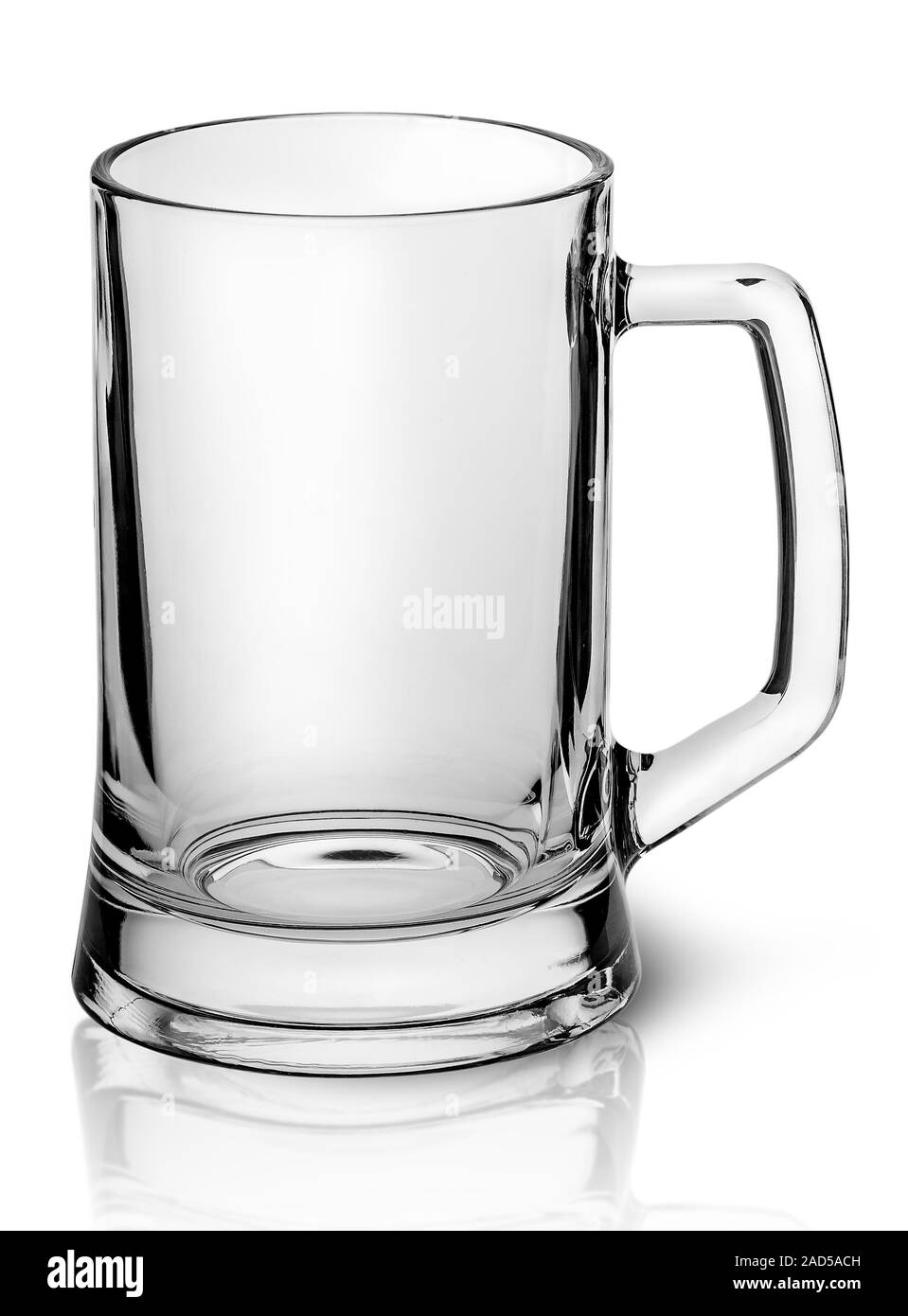 Leeren Bierkrug Draufsicht Stockfoto