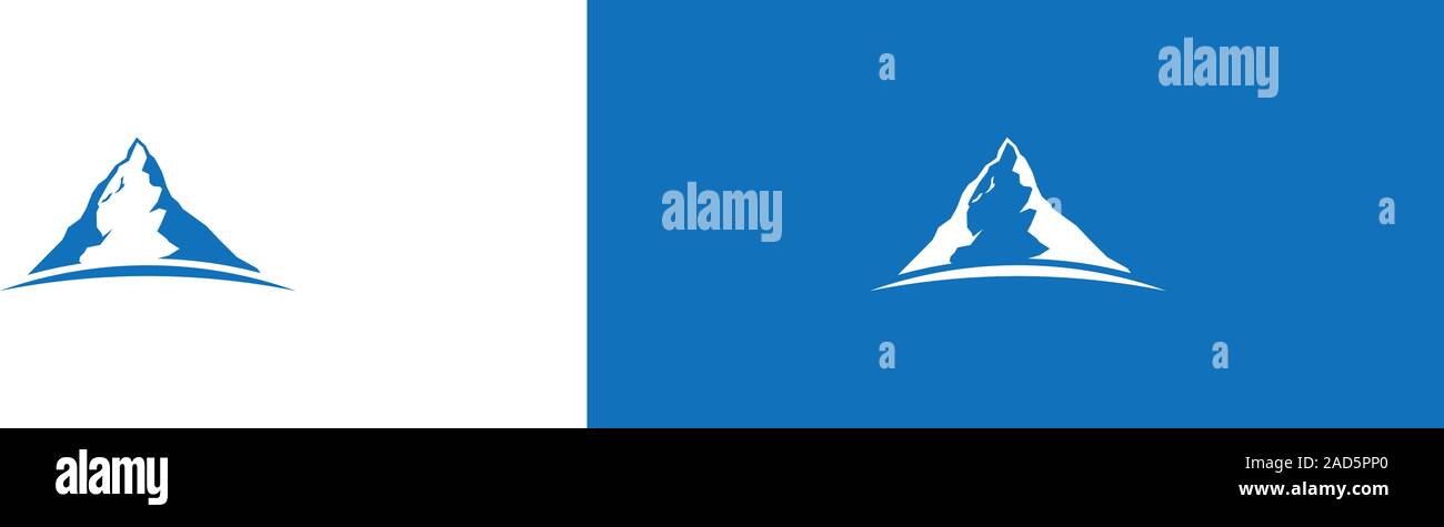 Big Mountain Peak Abbildung Logo Stock Vektor