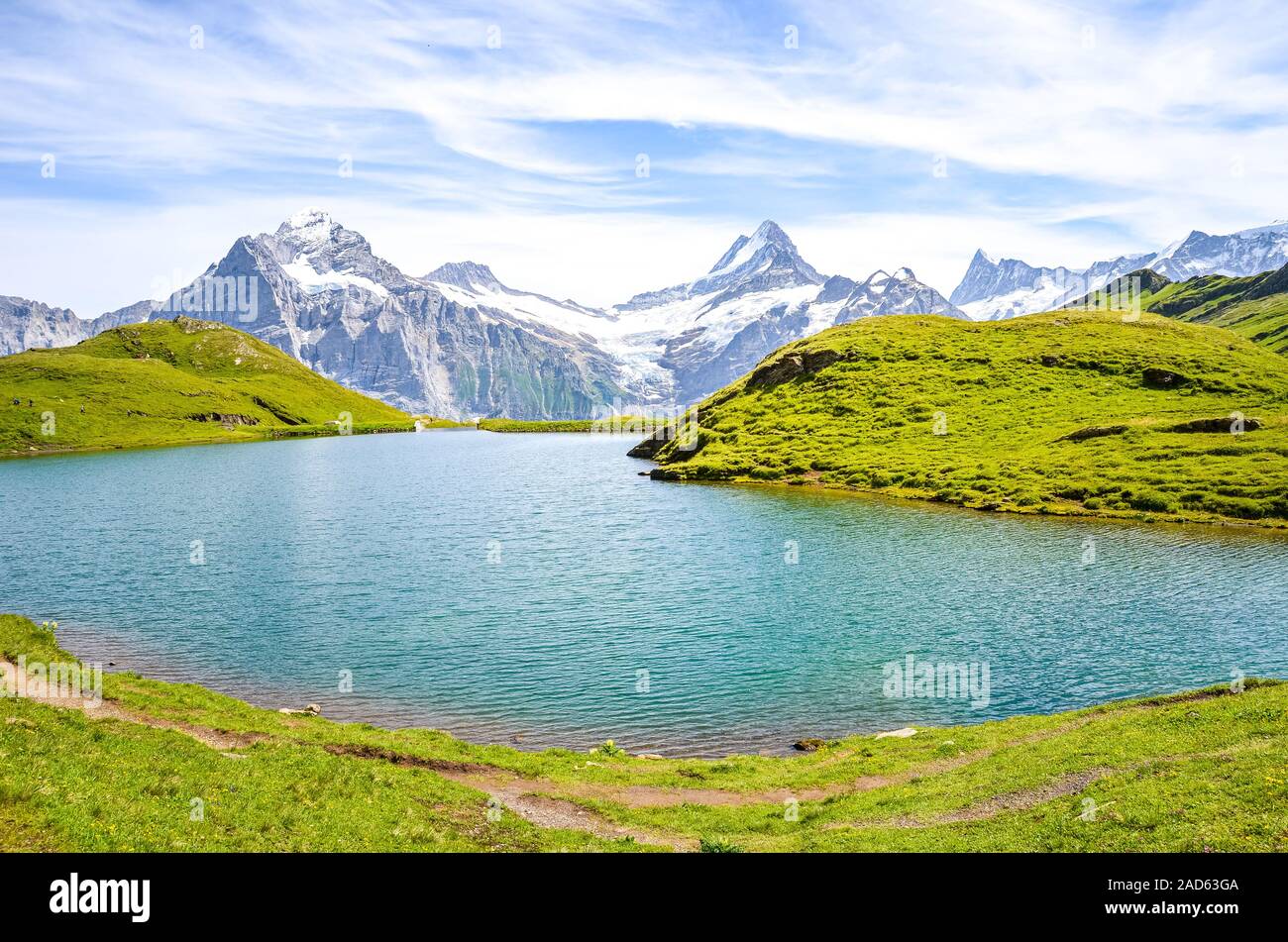 Eiger Monch Jungfrau Peaks Swiss Stockfotos und -bilder Kaufen - Alamy