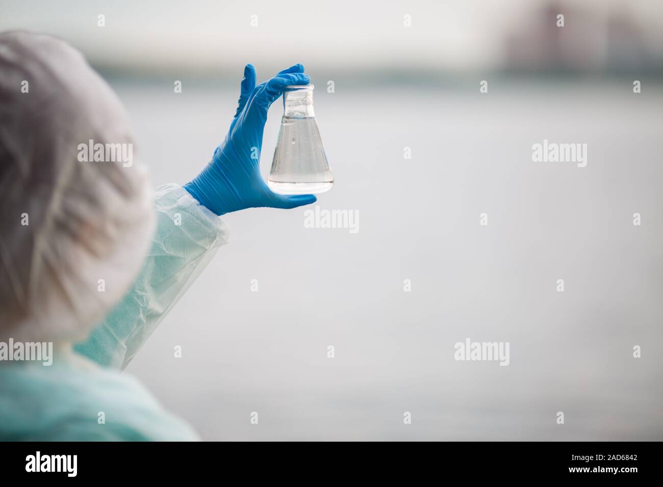 Foto von Chemiker aus zurück Stockfoto