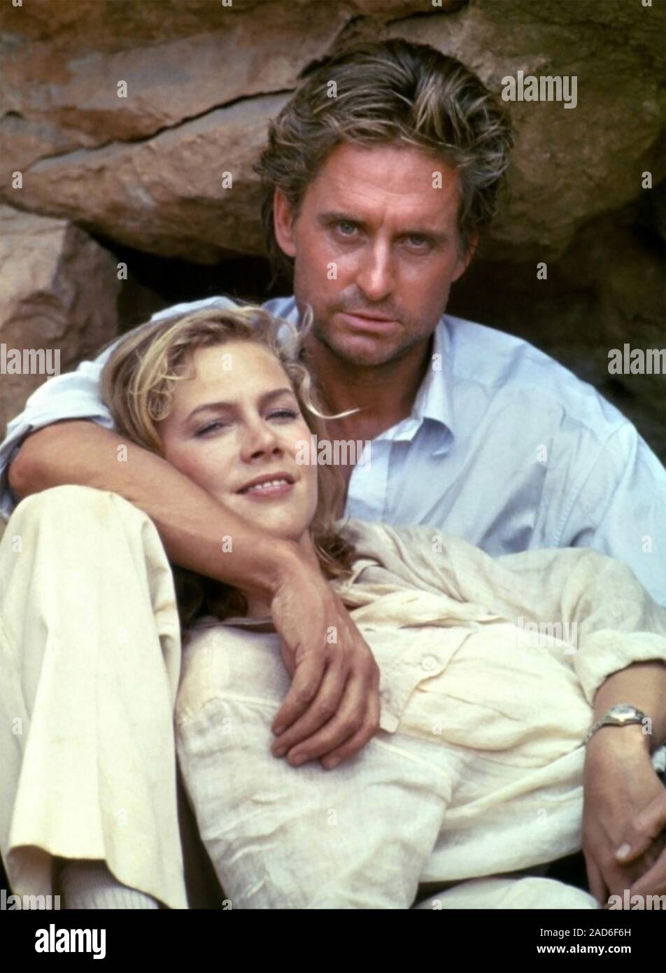 Das JUWEL DES NIL 1985 20 VCentury Fox Film mit Michael Douglas und Kathleen Turner Stockfoto