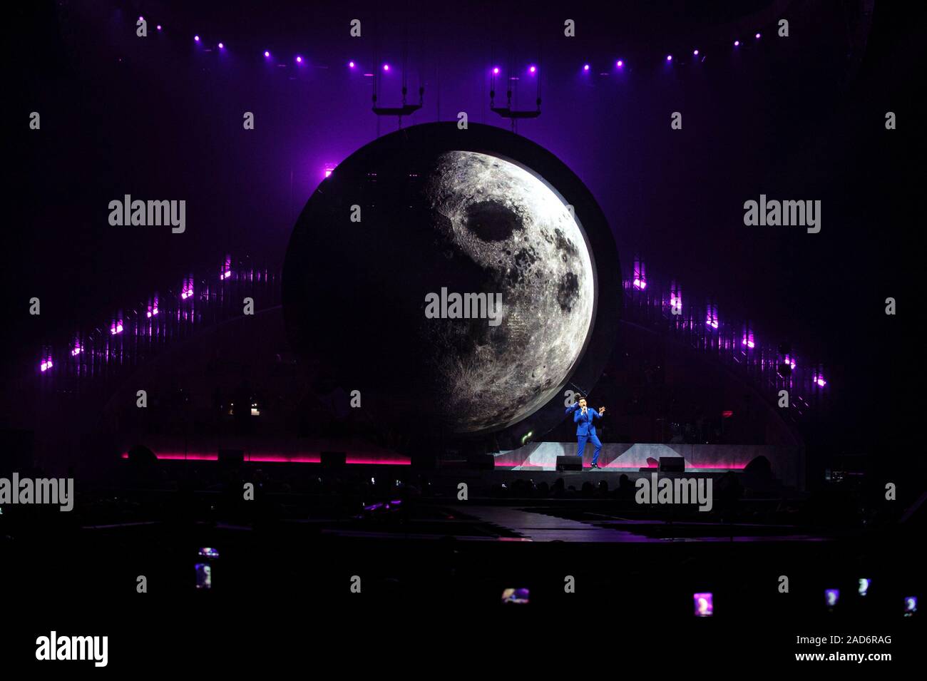 Liverpool, Großbritannien. 3. Dezember 2019. Sänger, Michael Buble, führt während seines "Ein Abend mit Michael Bublé' World Tour, bei der die M&S-Bank Arena. Credit: Paul Warburton/Alamy leben Nachrichten Stockfoto