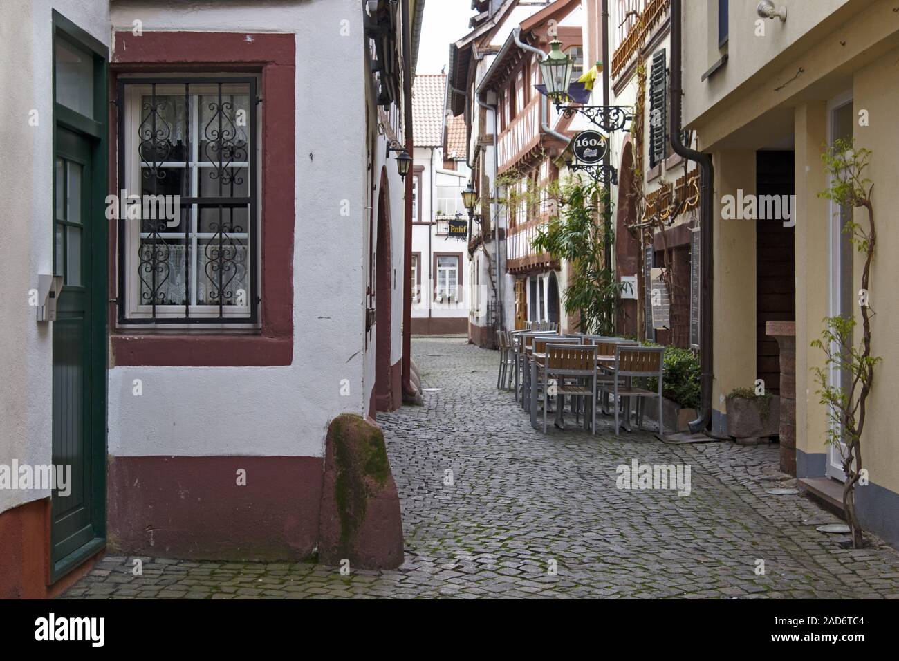 In der Altstadt von Neustadt a.d. Weinstrasse Stockfoto